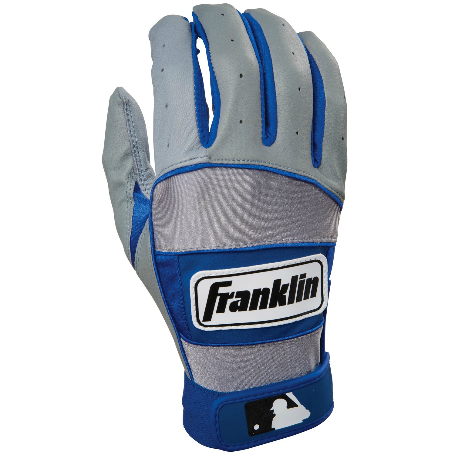 Franklin Sports MLB Adult NEO -100 Batting Glove Gry/Royal Small