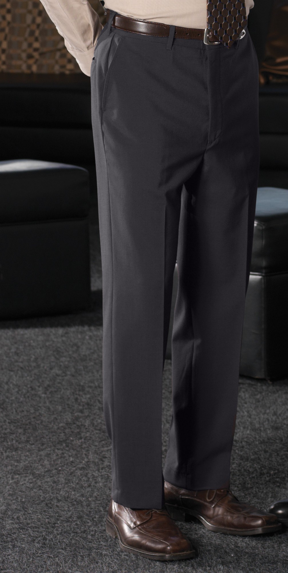 Edwards Men's Wool Blend Flat Front Dress Pant at Sears.com