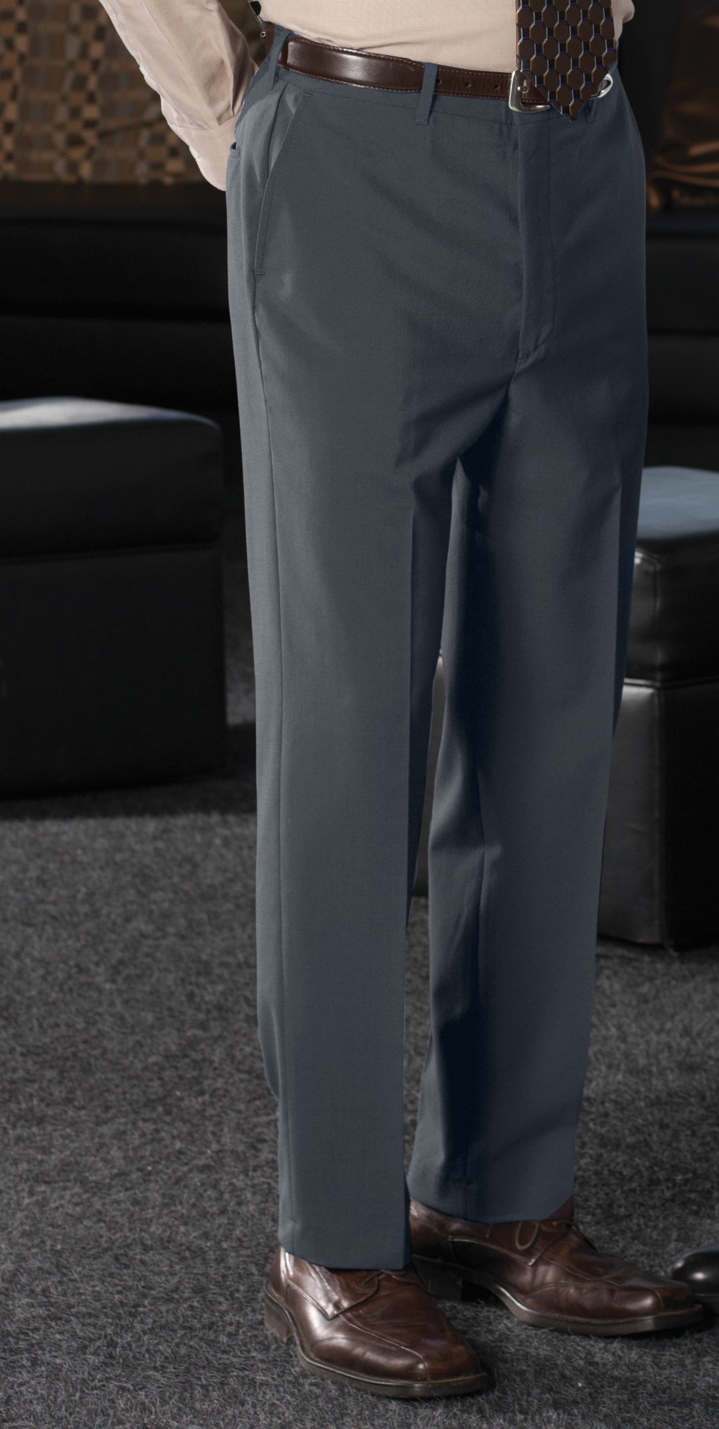 Edwards Men's Wool Blend Flat Front Dress Pant at Sears.com