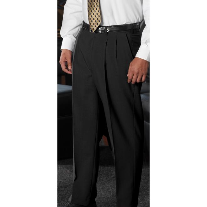 Edwards Men's Wool Blend Pleated Dress Pant Online Exclusive