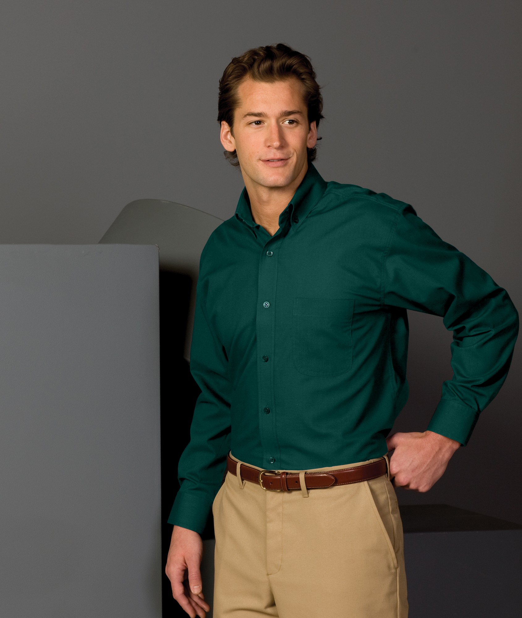 Men's Long Sleeve Soft Touch Poplin Shirt
