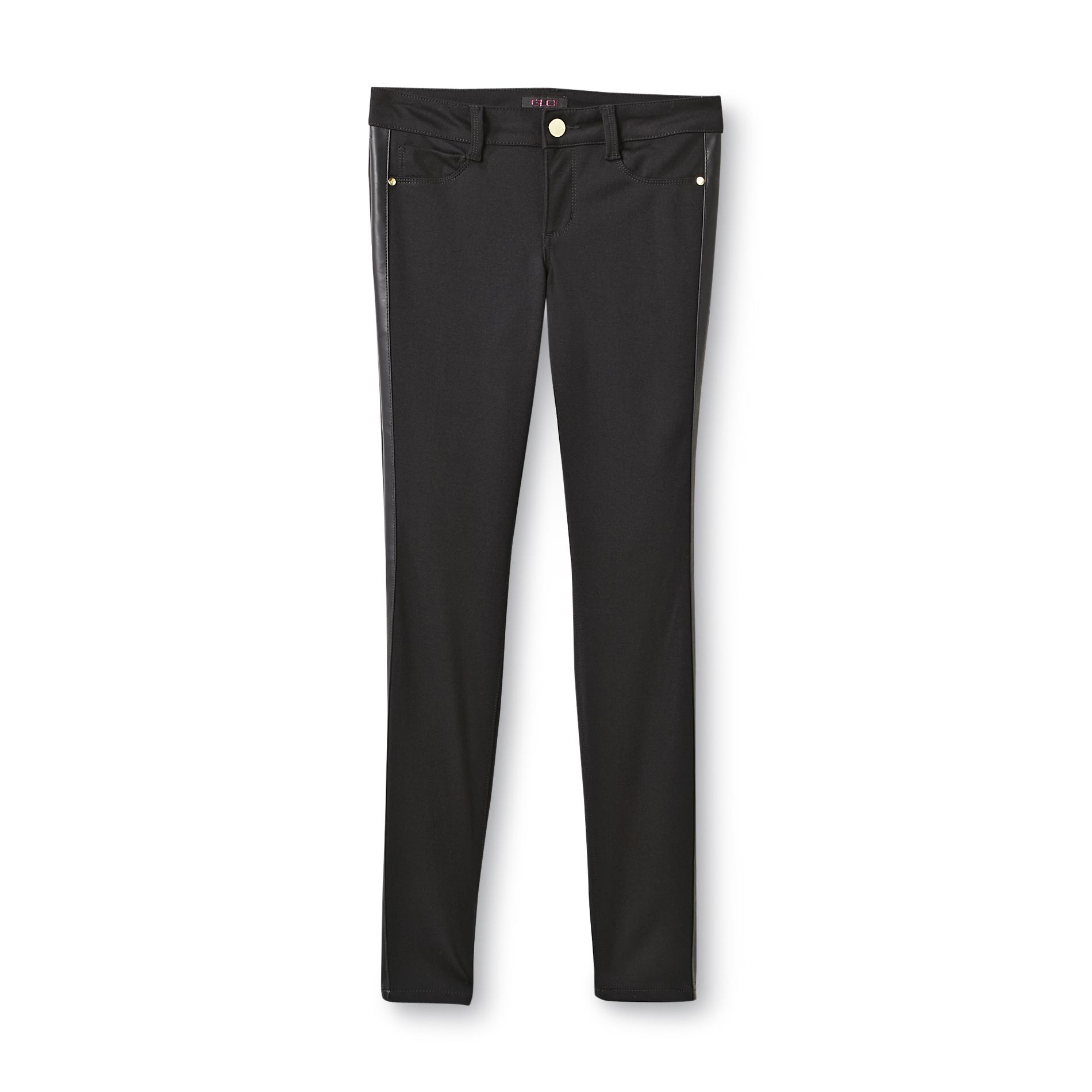 Glo Junior's Skinny Pant - Faux Leather Trim at mygofer.com