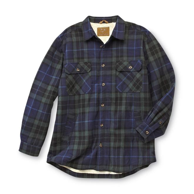 Outdoor Life Men's Big & Tall Flannel Shirt Jacket Plaid
