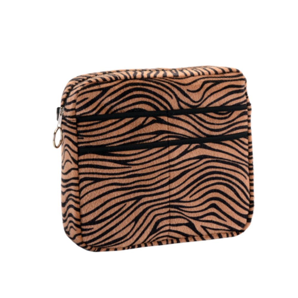 Universal Mobility Handbag-Chocolate Zebra