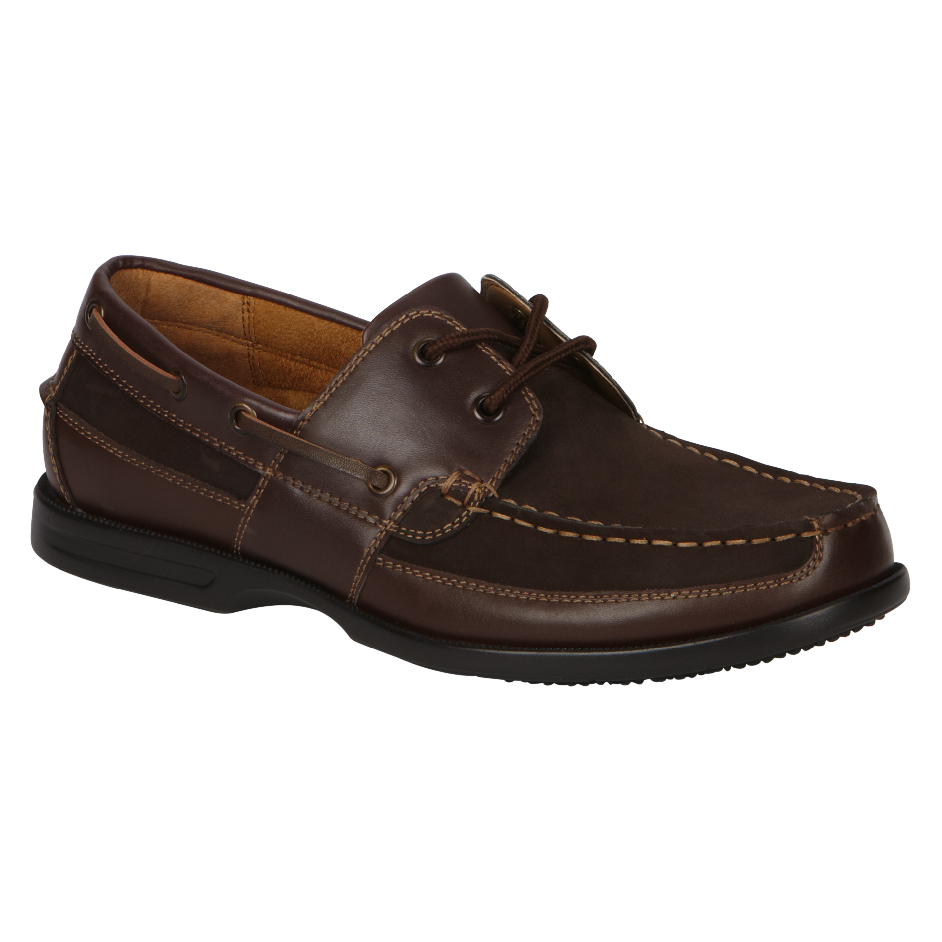 Nunn Bush Men's Avalon Moc Toe Boat Shoe - Brown 7.5