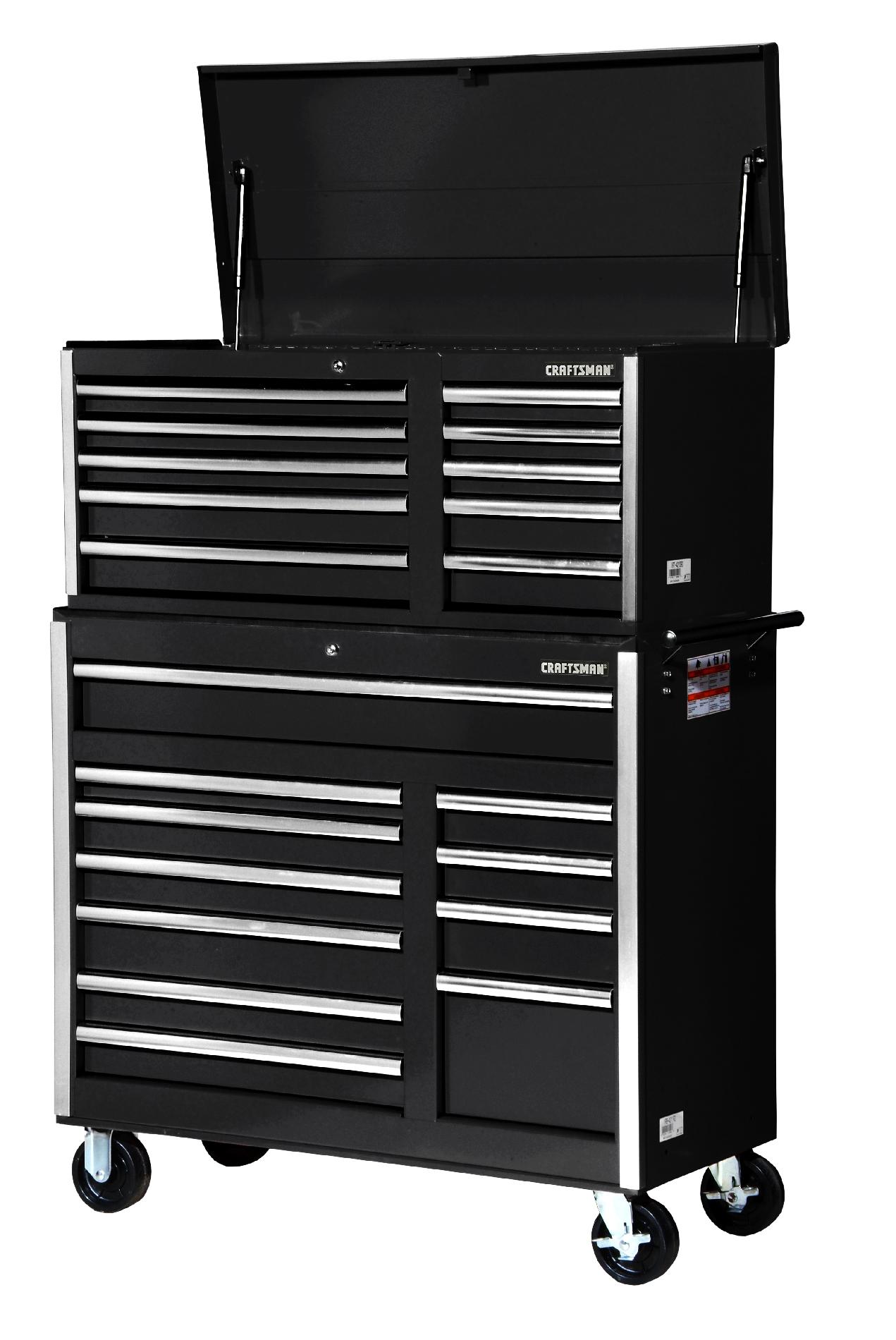 Craftsman 42-Inch 21-Drawer Tool Storage Combo  Black