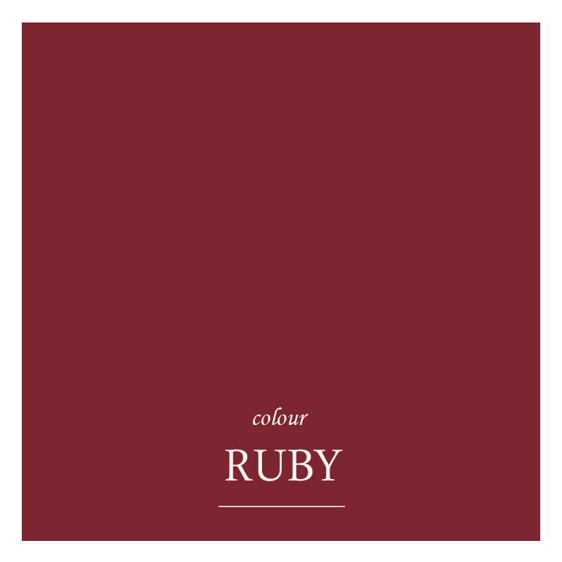 Glo Fairtrade & Organic Sateen Queen Fitted Sheet - Ruby
