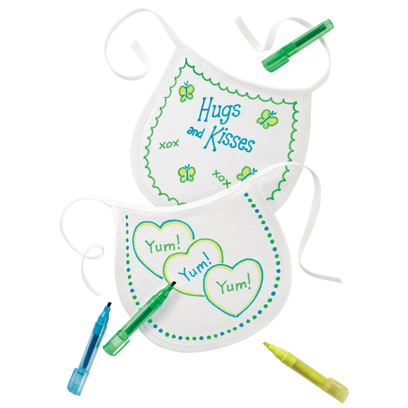 New Wilton DECORATE-A-BIB BABY SHOWER GAME 6 People