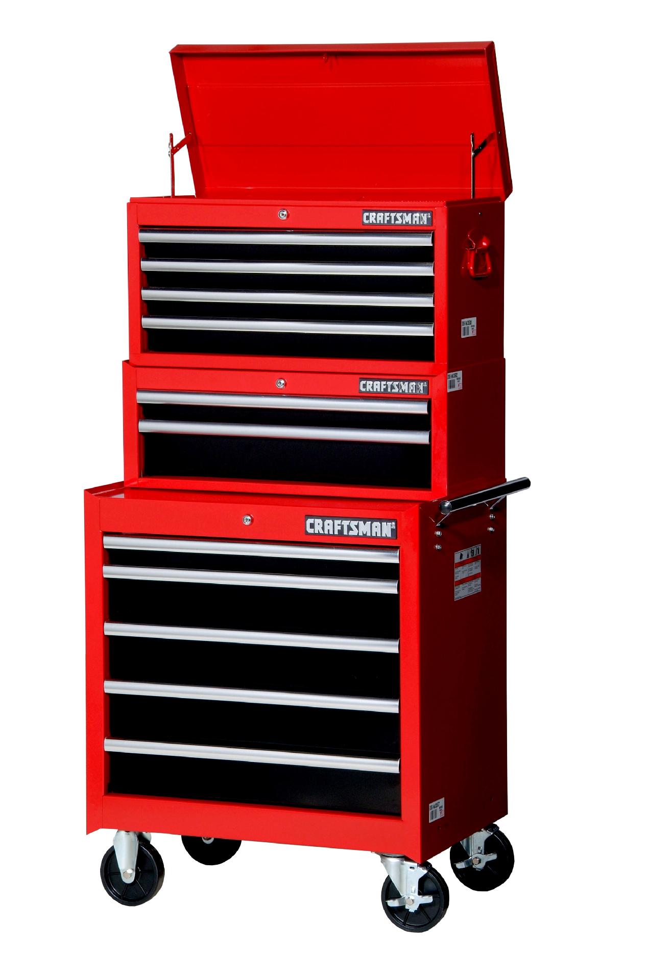 Craftsman 27-Inch 11-Drawer Tool Storage Combo  Red/Black
