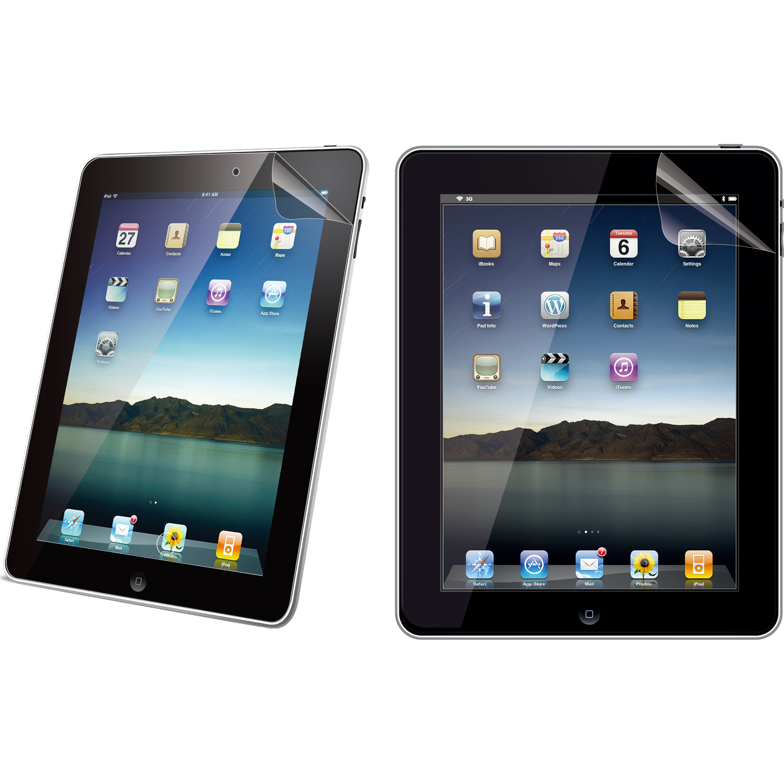 Clear Screen Protector for iPad 2/3