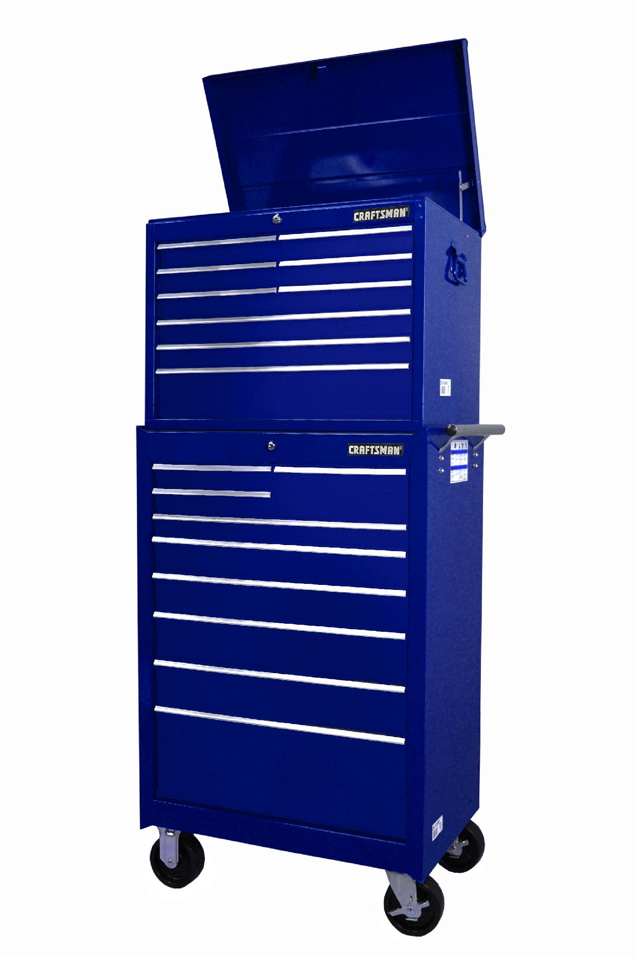 Craftsman 27-Inch 18-Drawer Tool Storage Combo - Blue