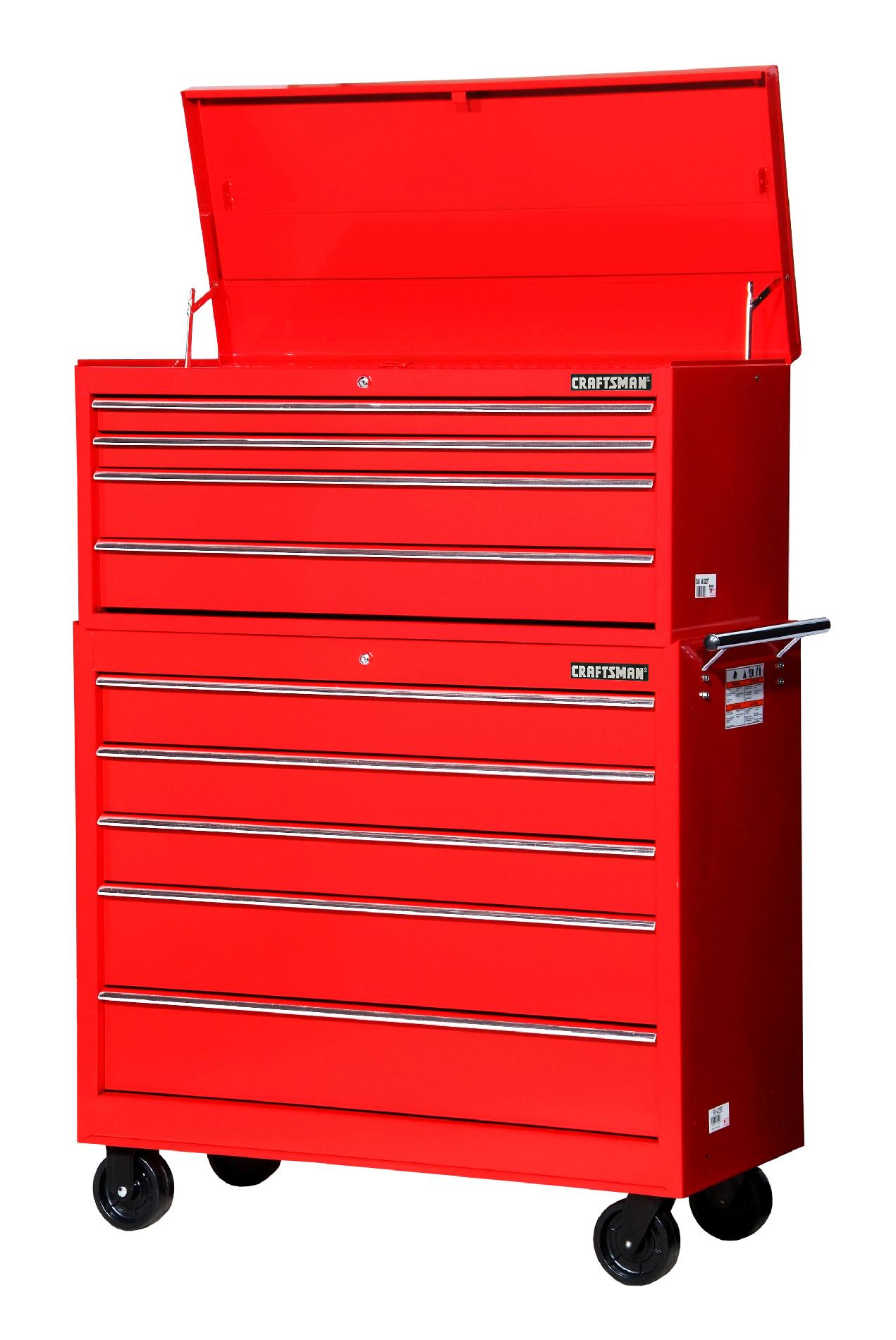 Craftsman 42-Inch 9-Drawer Tool Storage Combo  Red