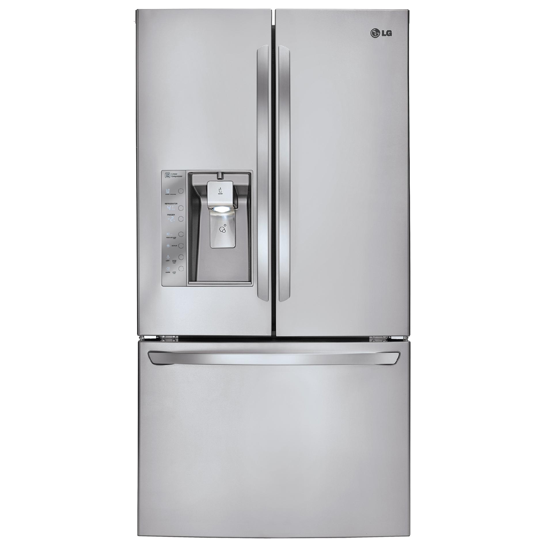 LG 29 cu. ft. French Door Bottom-Freezer Refrigerator w/ Dual Ice Makers - Stainless Steel