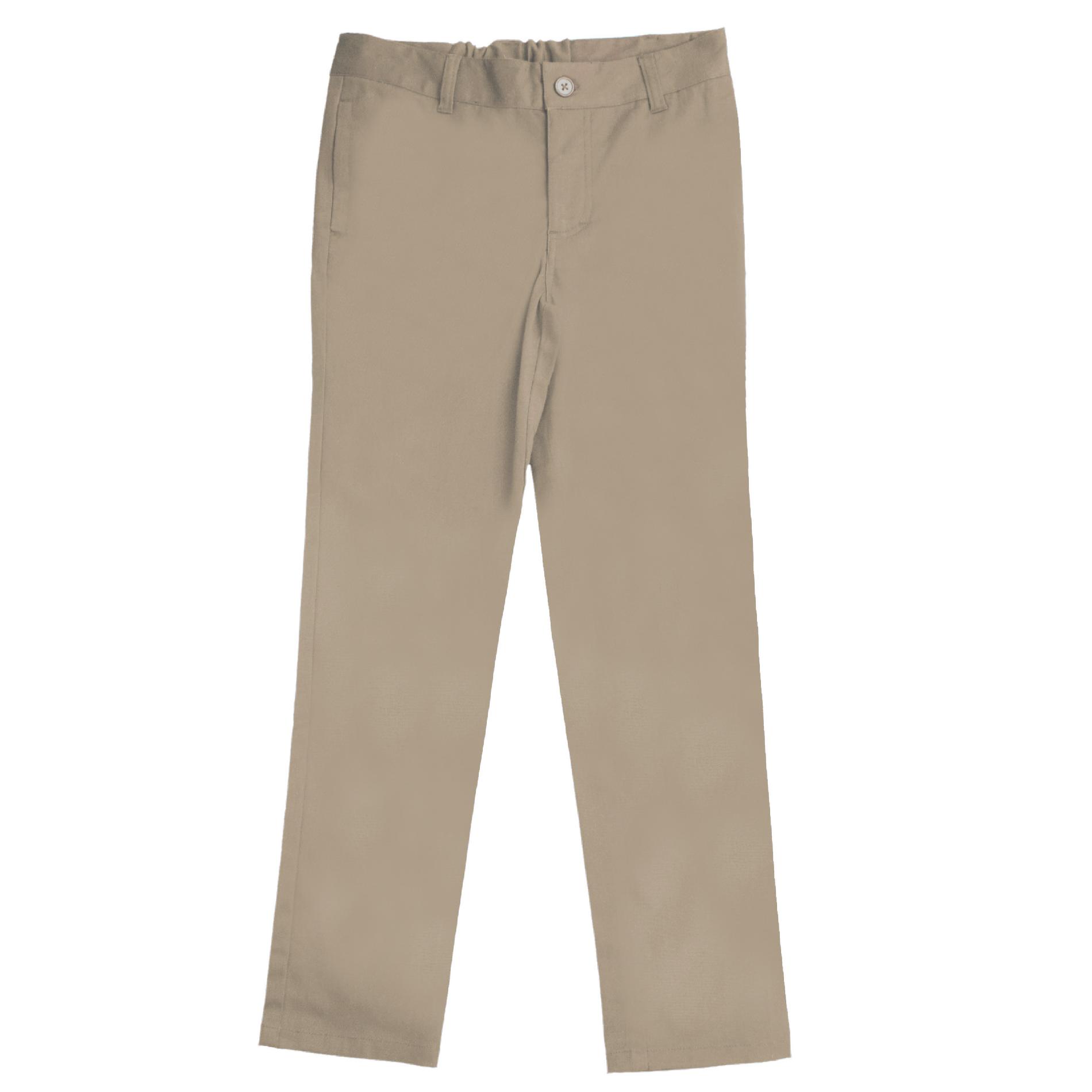 At School by French Toast Skinny Stretch Twill Pant (Khaki) Clothing