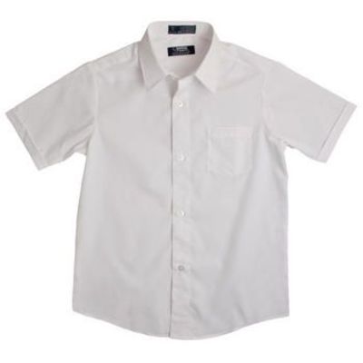 Toddler Short Sleeve Dress Shirt with Expandable Collar