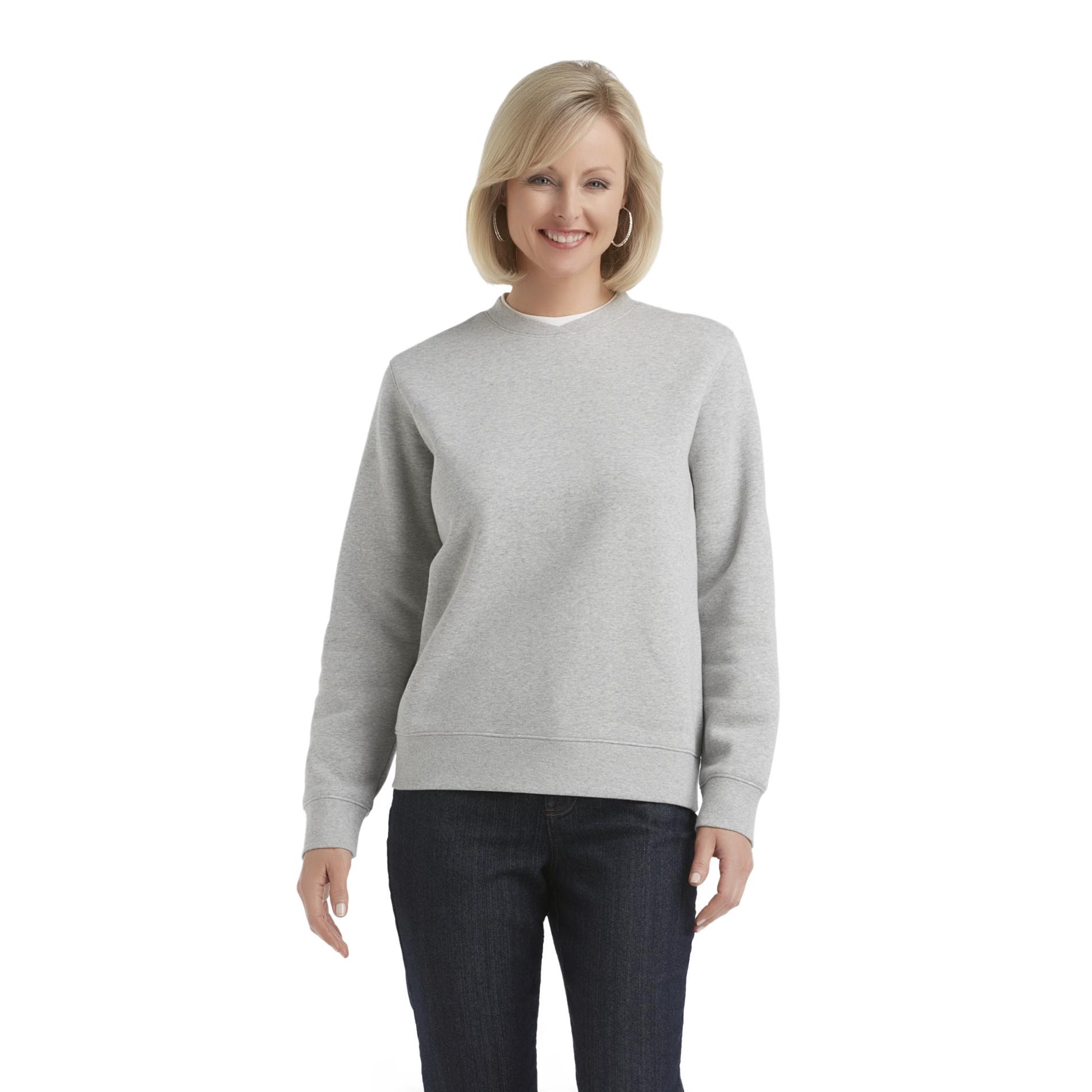 Laura Scott Women's Fleece Sweatshirt - Layered Look