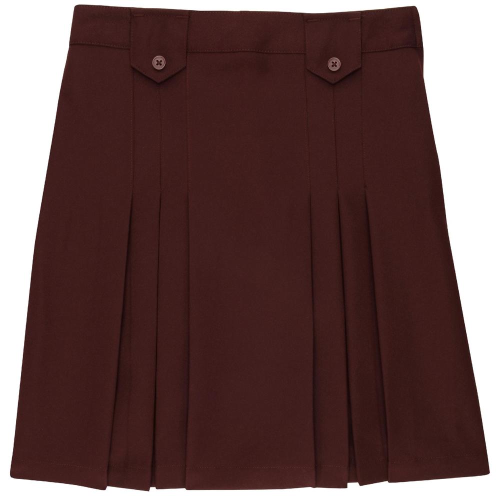 Front Pleated Skirt With Tabs