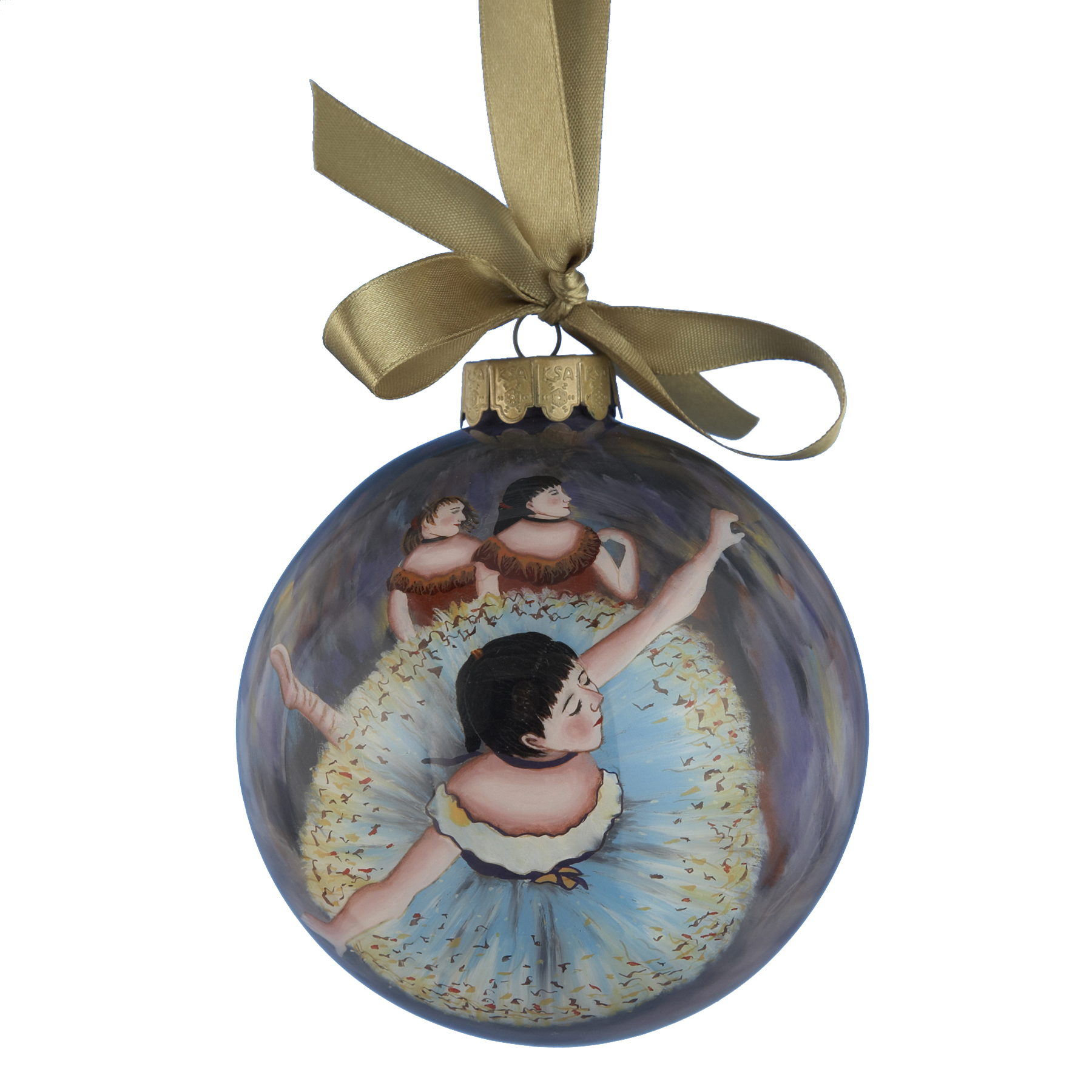 100mm Inside Painted Degas Ball Ornament