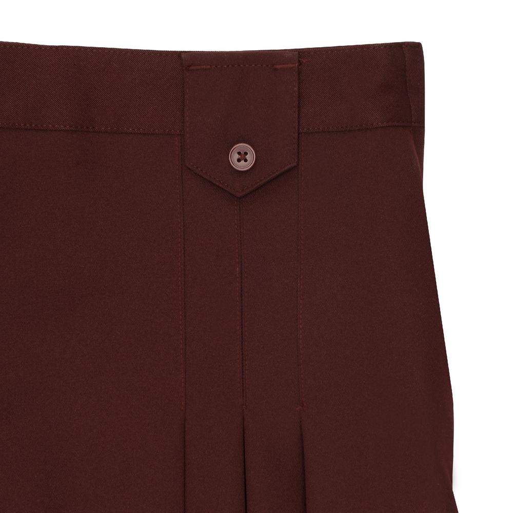Front Pleated Skirt With Tabs
