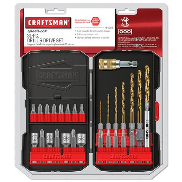 Craftsman 64088 31 pc. Drill/Driver Bit Set Sears Hometown Stores