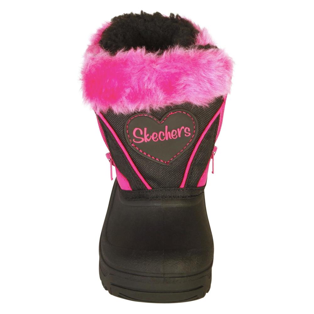Skechers Girls' Glam Babiez Double-Zip Weather Boot