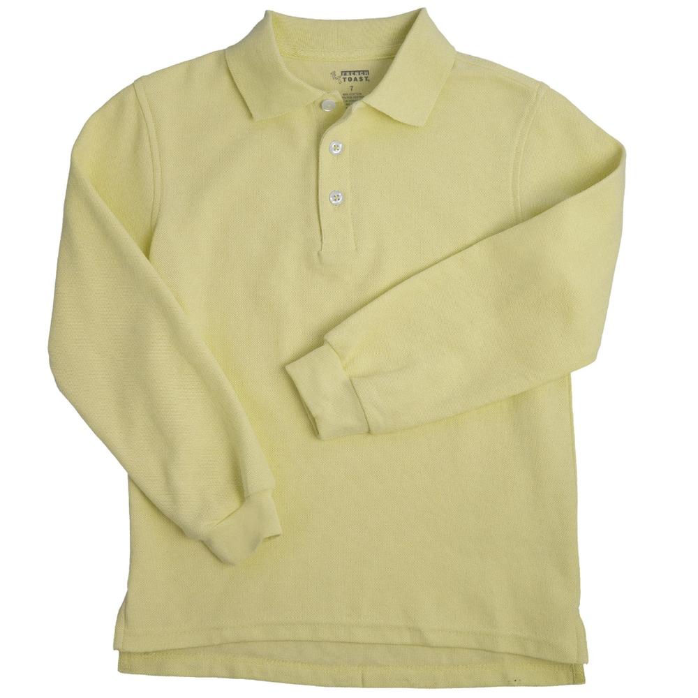 Unisex 4-20 Long Sleeve Pique Polo Shirt