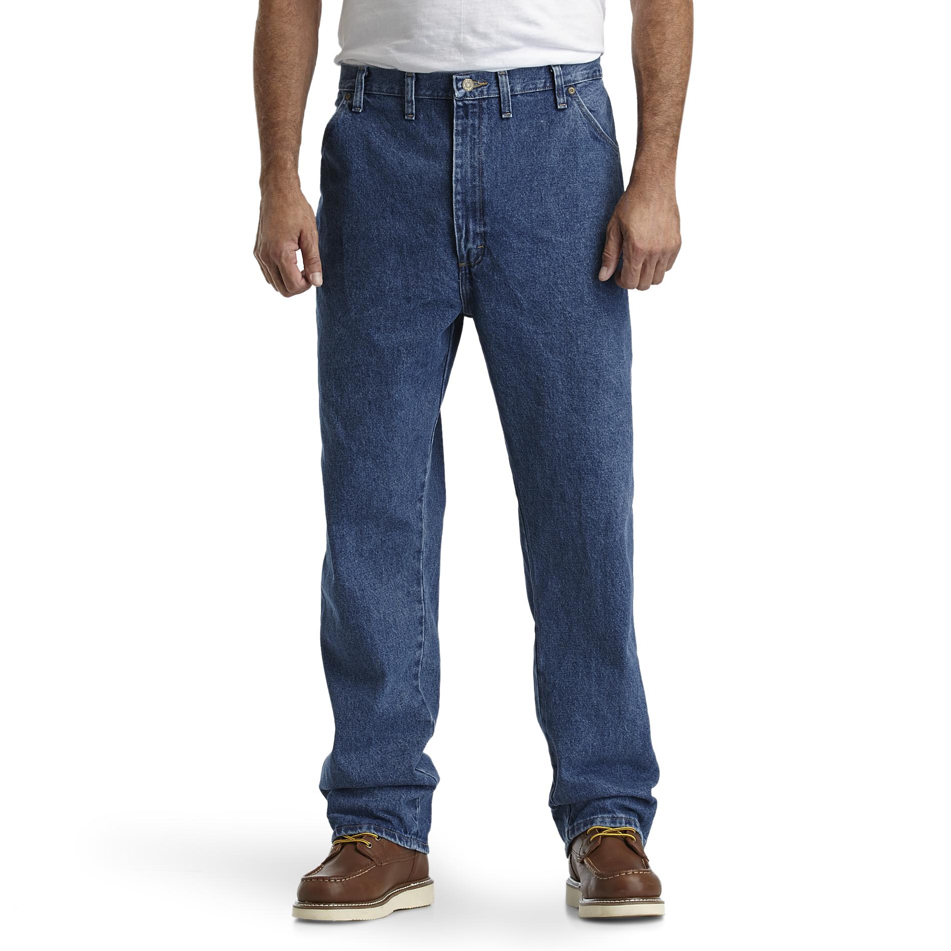 Men's Stonewashed Denim Relaxed Fit Jean