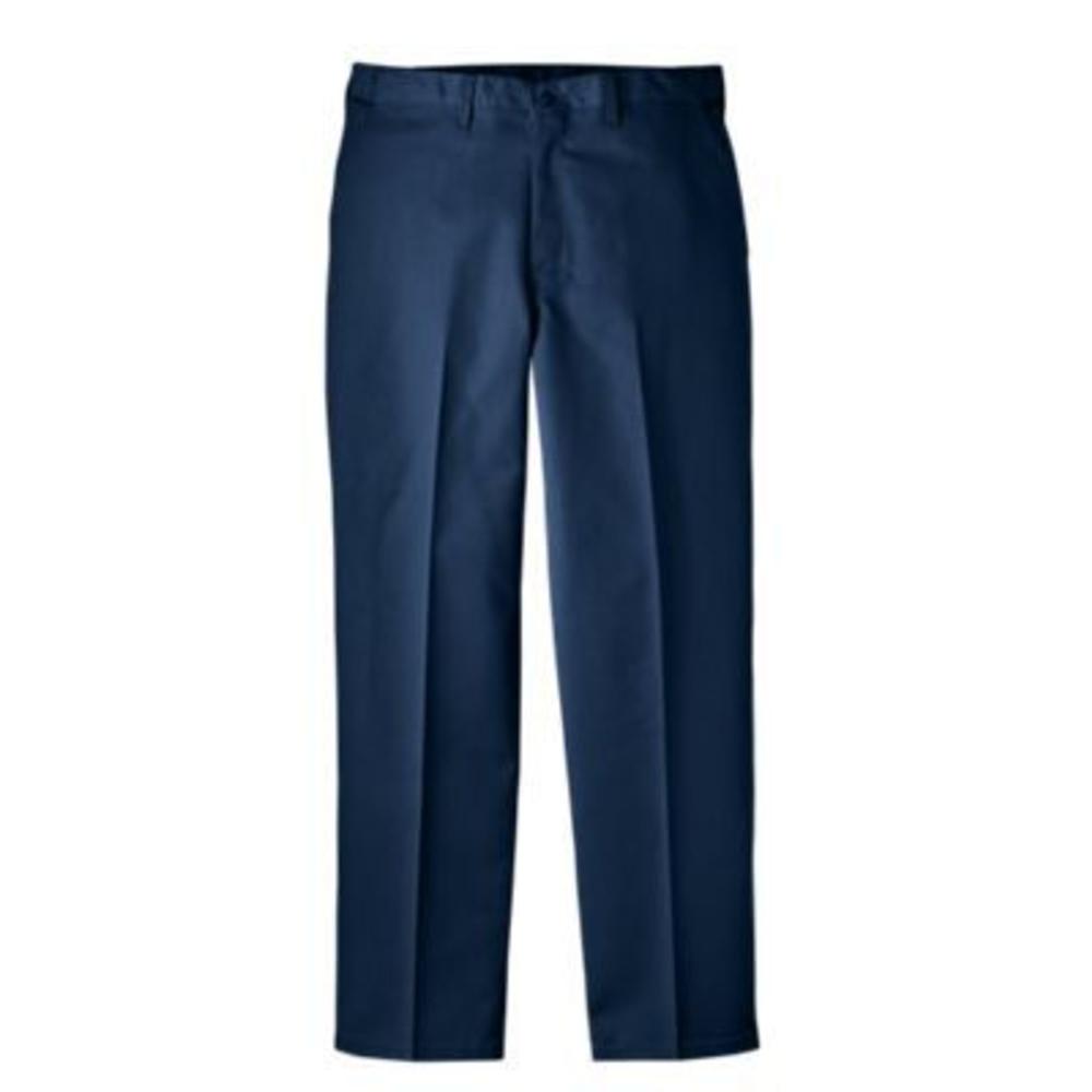 Men's Regular Fit Flat Front Comfort Waist Pant w/Multi-Use Pocket 7113738