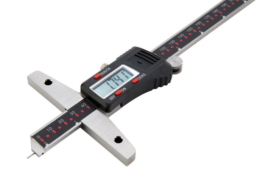 8 IN/200 MM Electronic Depth Caliper with Steel Tip