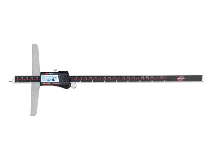 12 IN/300 MM Electronic Depth Caliper with Steel Tip