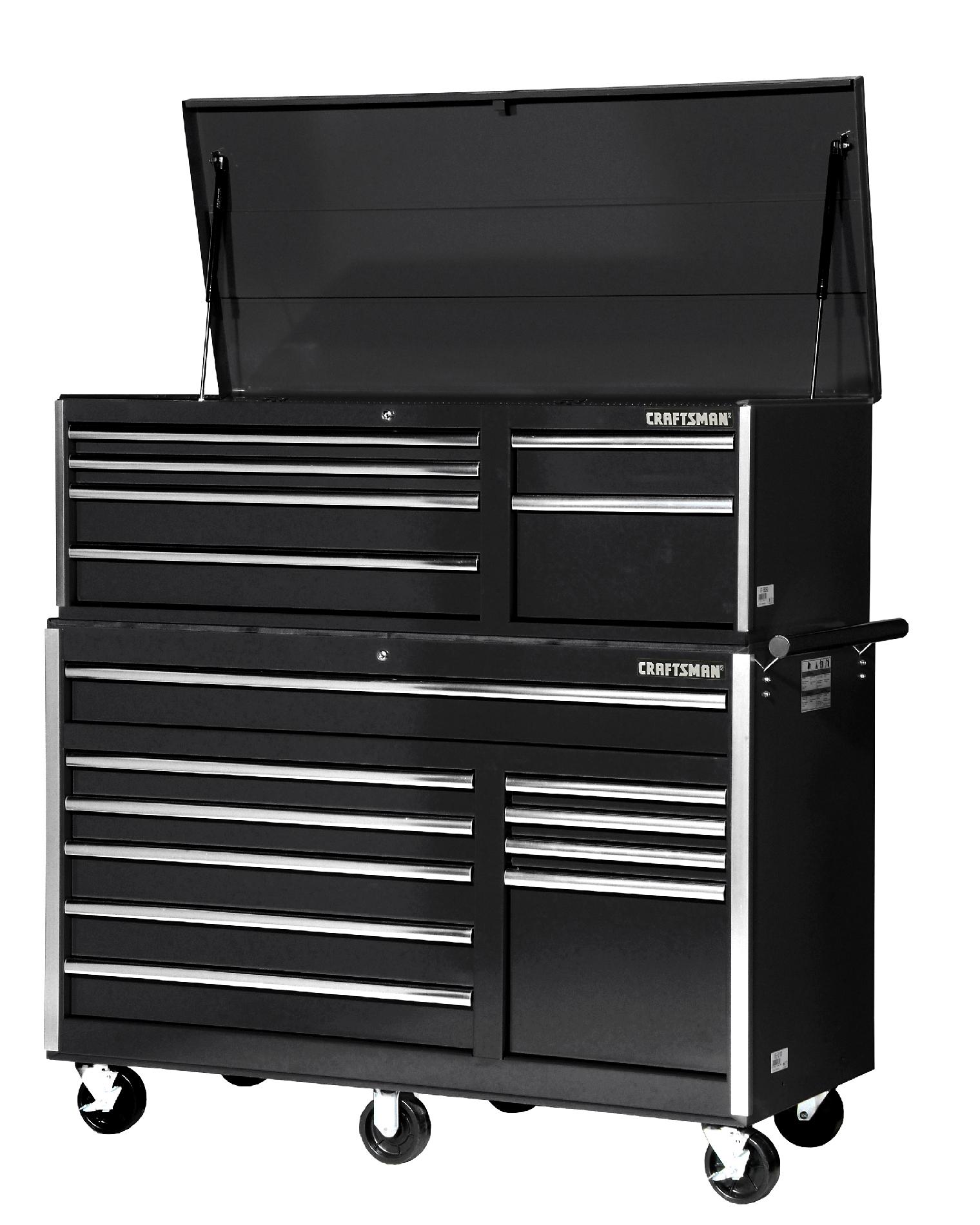 Craftsman 56-Inch 16-Drawer Tool Storage Combo  Black