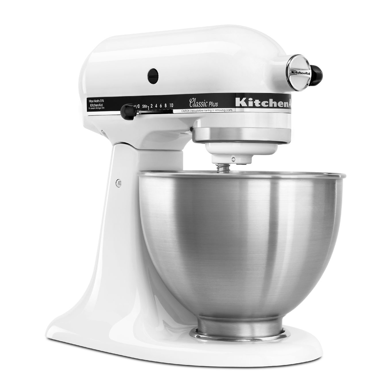 KitchenAid KSM75WH Classic Plus 45 Qt Stand Mixer White