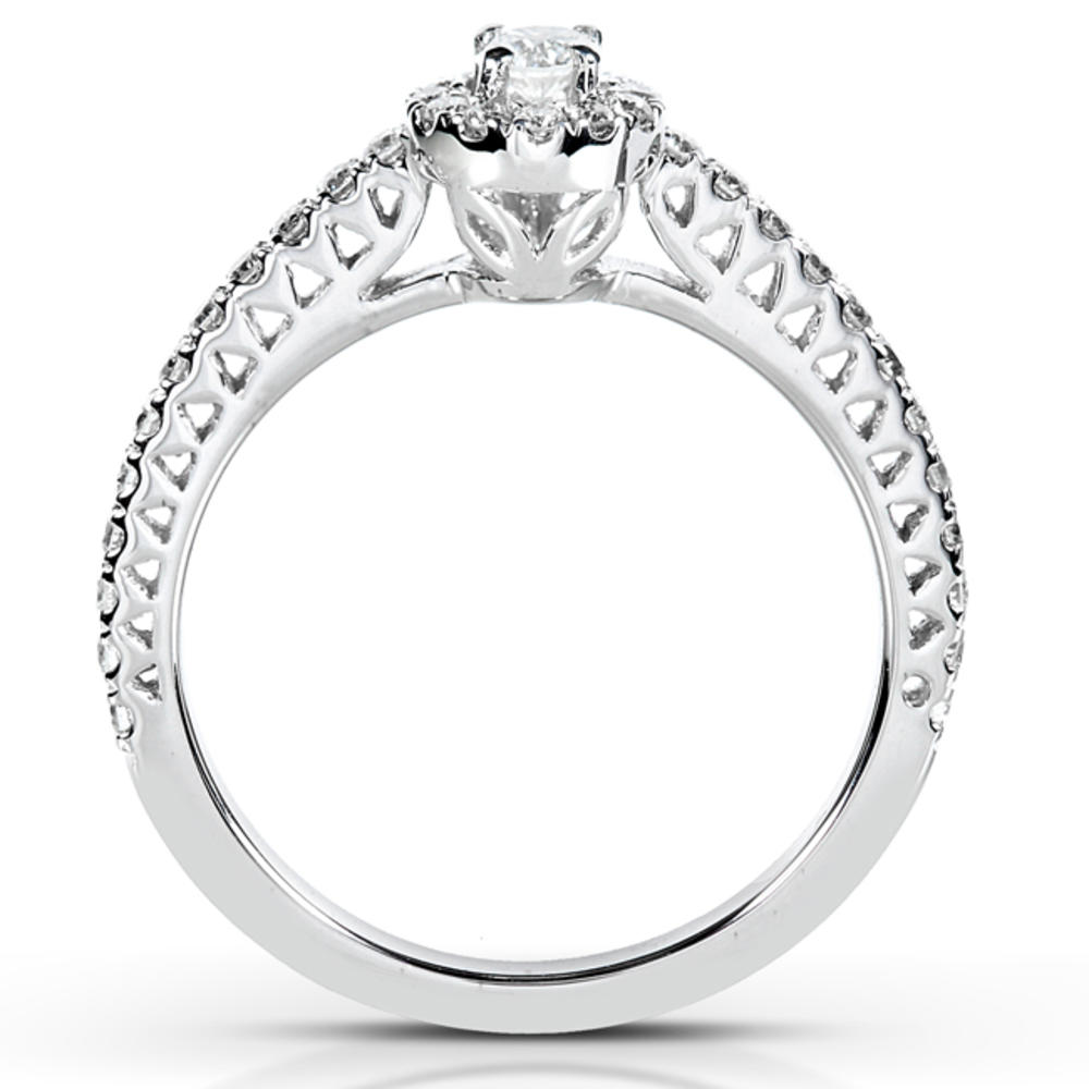 Diamond Engagement Ring 1/4 Carat (ct.tw) in 14K White Gold