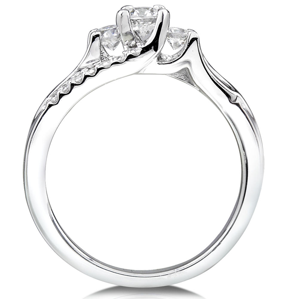 Diamond Wedding set 1/2 carat (ct.tw) in 14K White Gold