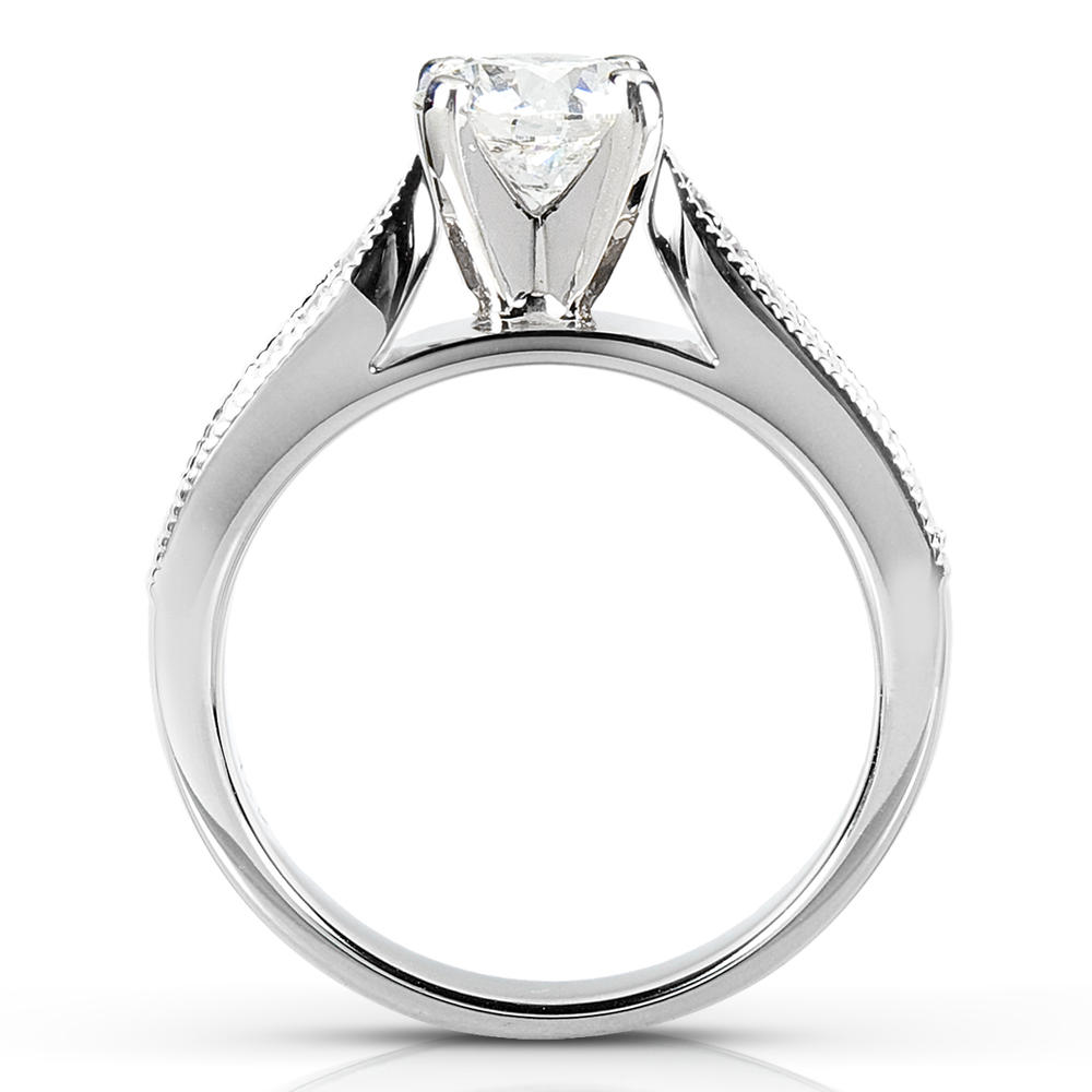 Round Diamond Engagement Ring 7/8 carat (ct.tw) in 14k White Gold