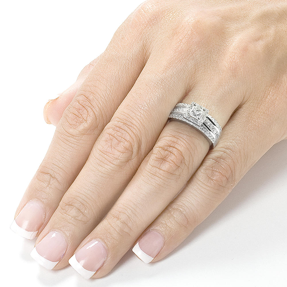 Diamond Engagement Ring 1 1/5 carat (ct.tw) in 14k White Gold