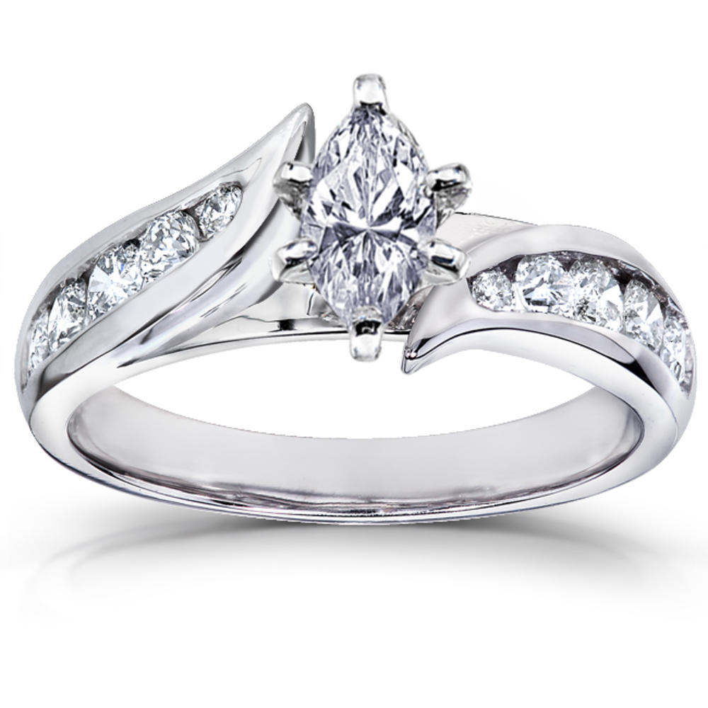 Marquise Diamond Engagement Ring 1 Carat (ct.tw) in 14k White Gold