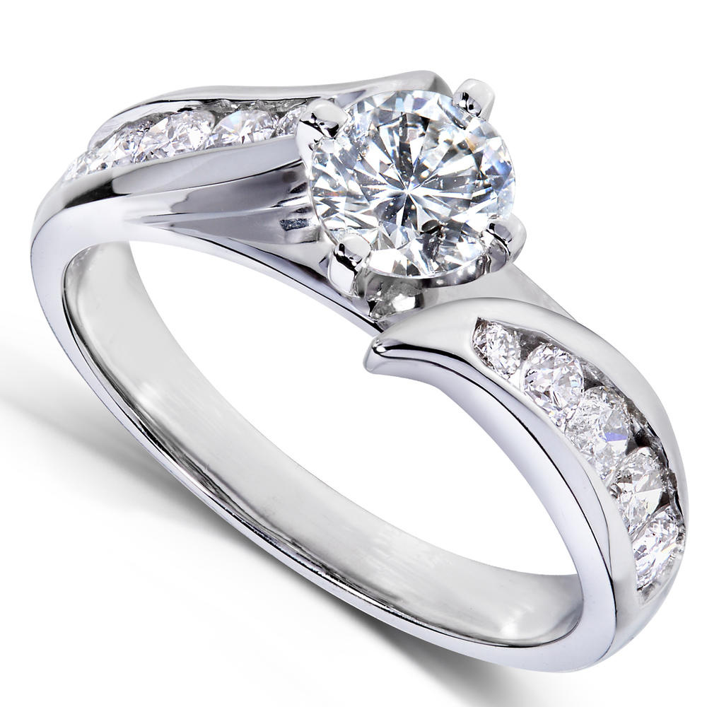Round Diamond Engagement Ring 1 Carat (ct.tw) in 14k White Gold