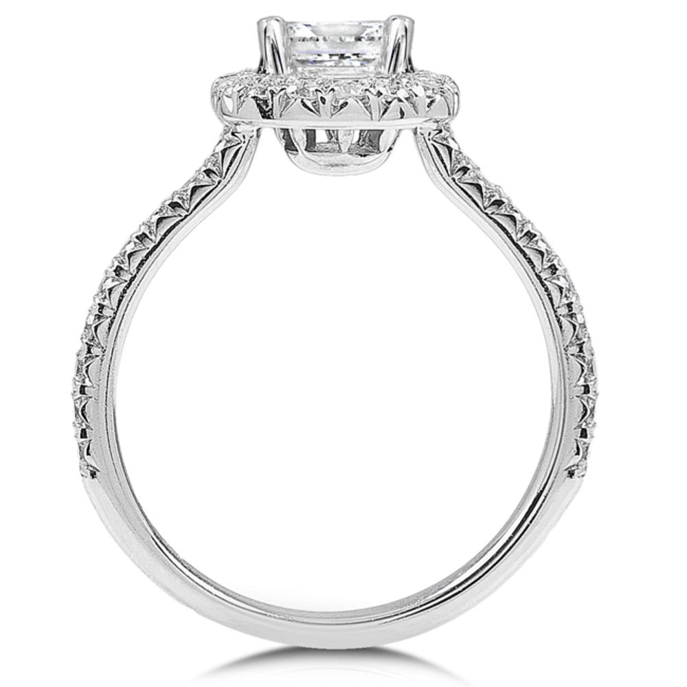 Cushion Diamond Engagement Ring 1 2/5 carats (ct.tw) in 14k White Gold