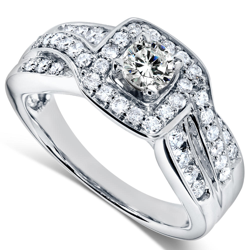 Diamond Engagement Ring 4/5 carat (ct.tw) in 14k White Gold