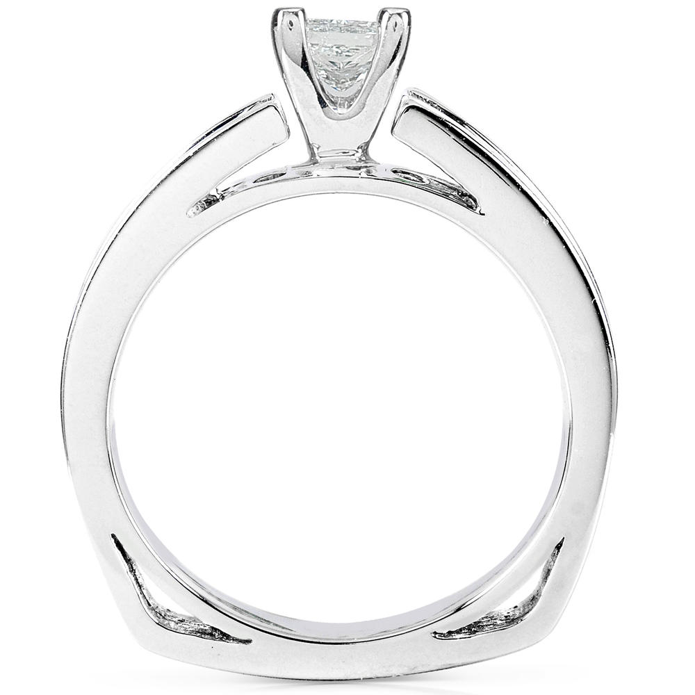 Princess Diamond Engagement Ring 1/2 carat (ct.tw) in 14k White Gold