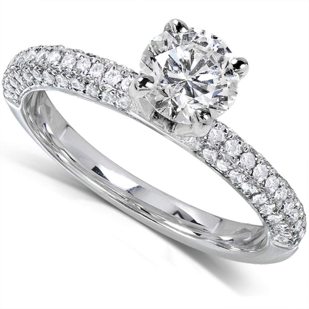 Round Diamond Engagement Ring 1 Carat (ct.tw) in 14K White Gold