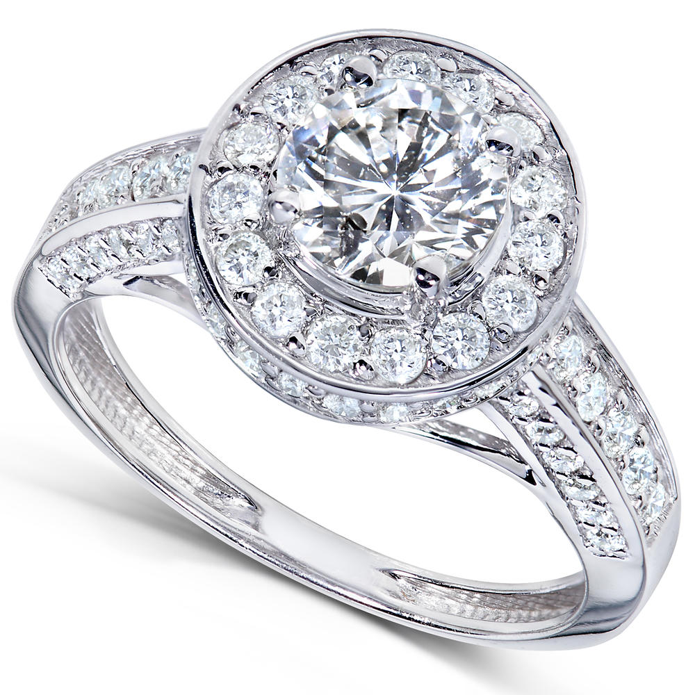 Round Diamond Engagement Ring 1 1/3 carat (ct.tw) in 14k White Gold