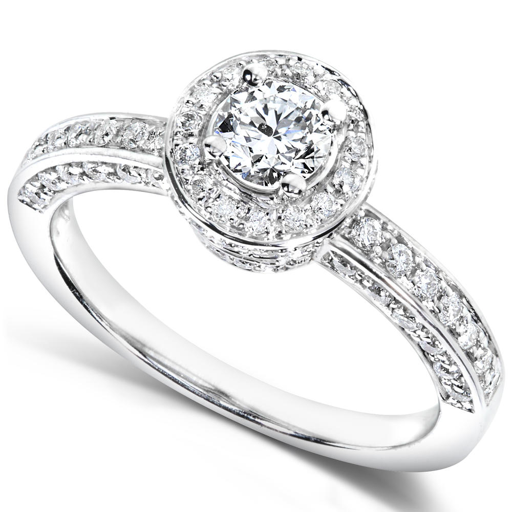 Diamond Engagement Ring 3/4 carat (ct.tw) in 14k White Gold