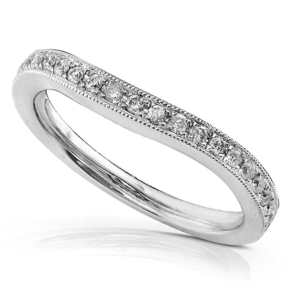 Diamond Wedding Band 1/5 carat (ct.tw) in 14K White Gold