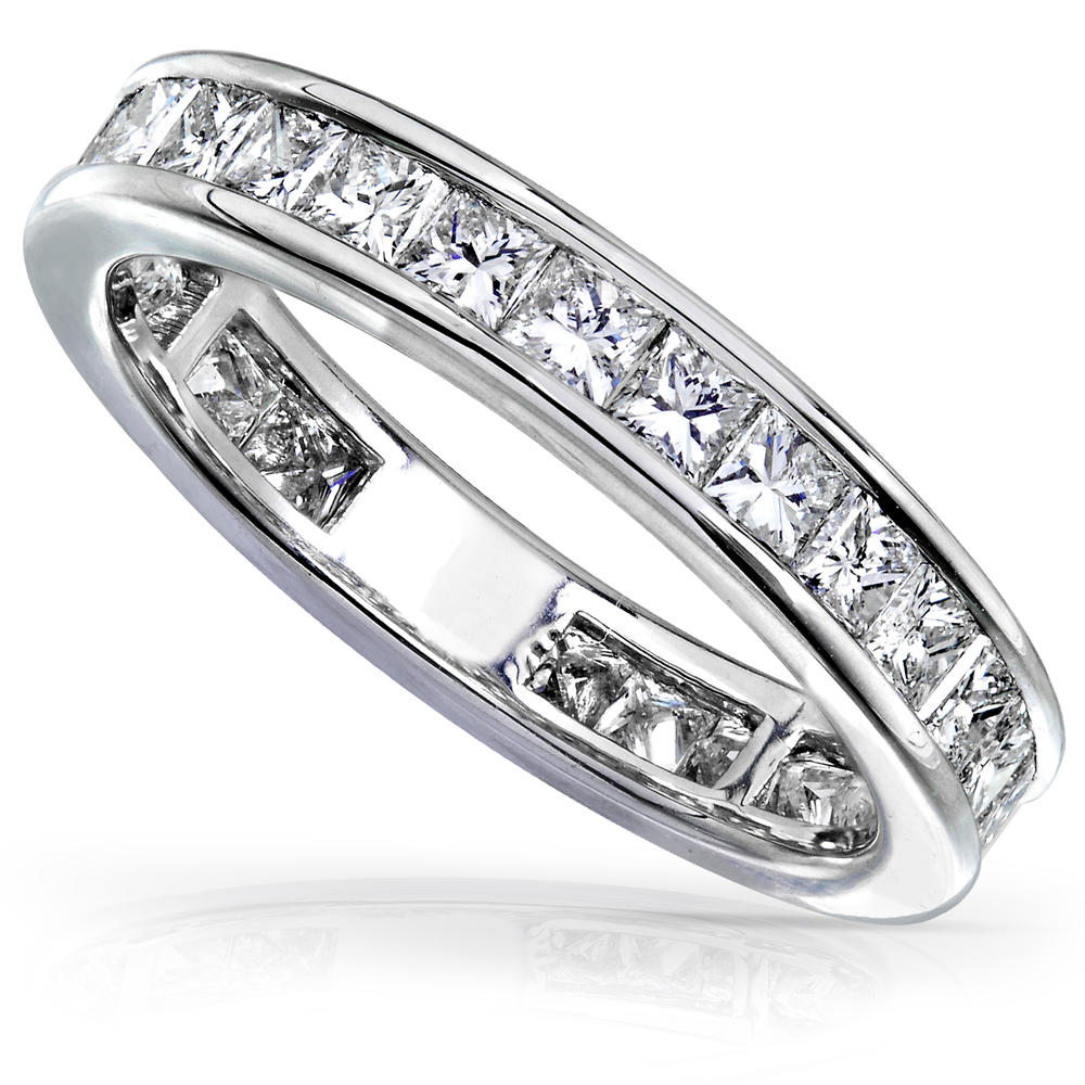 Diamond Eternity Wedding Band 2 carat (ct.tw) in 14K White Gold