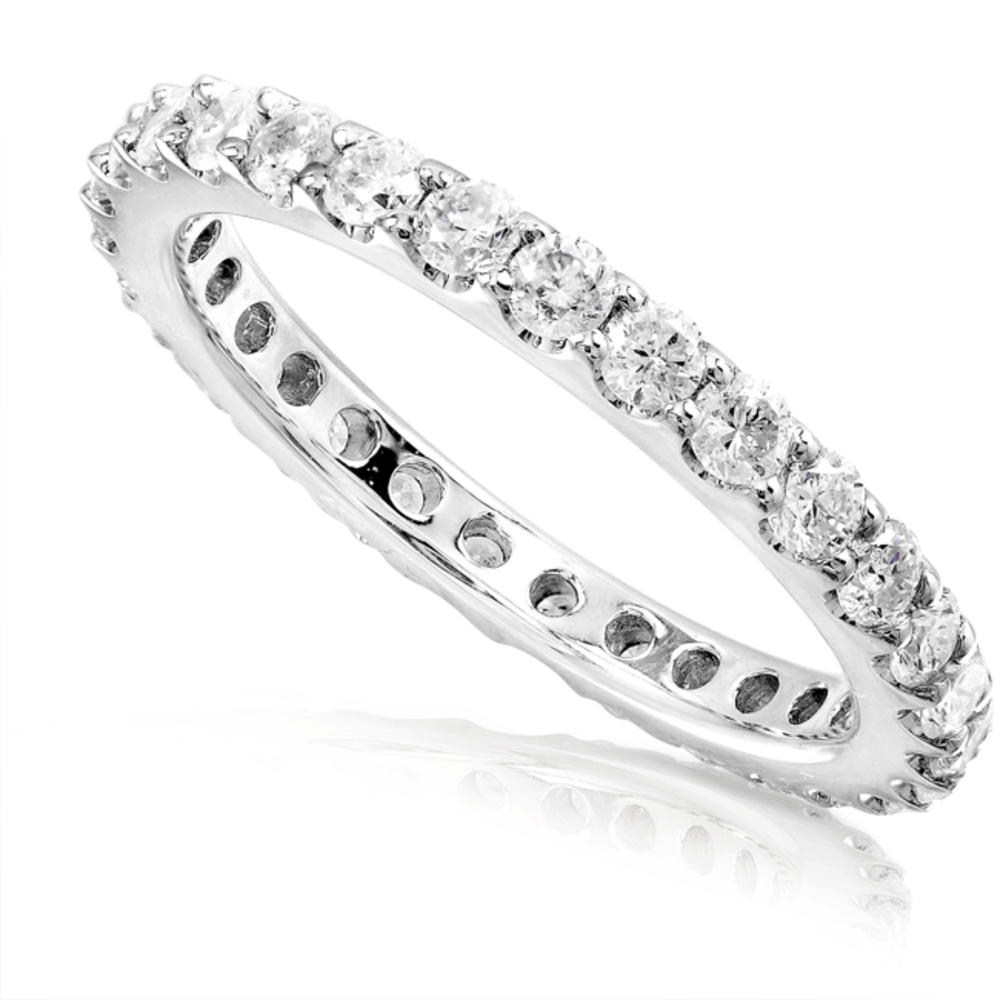 Diamond Eternity Wedding Band 1 carat (ct.tw) in 14K White Gold