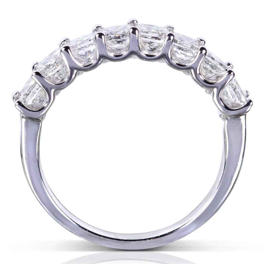 Princess Diamond Wedding Band 1 1/2 Carats (ct.tw) in 14k White Gold