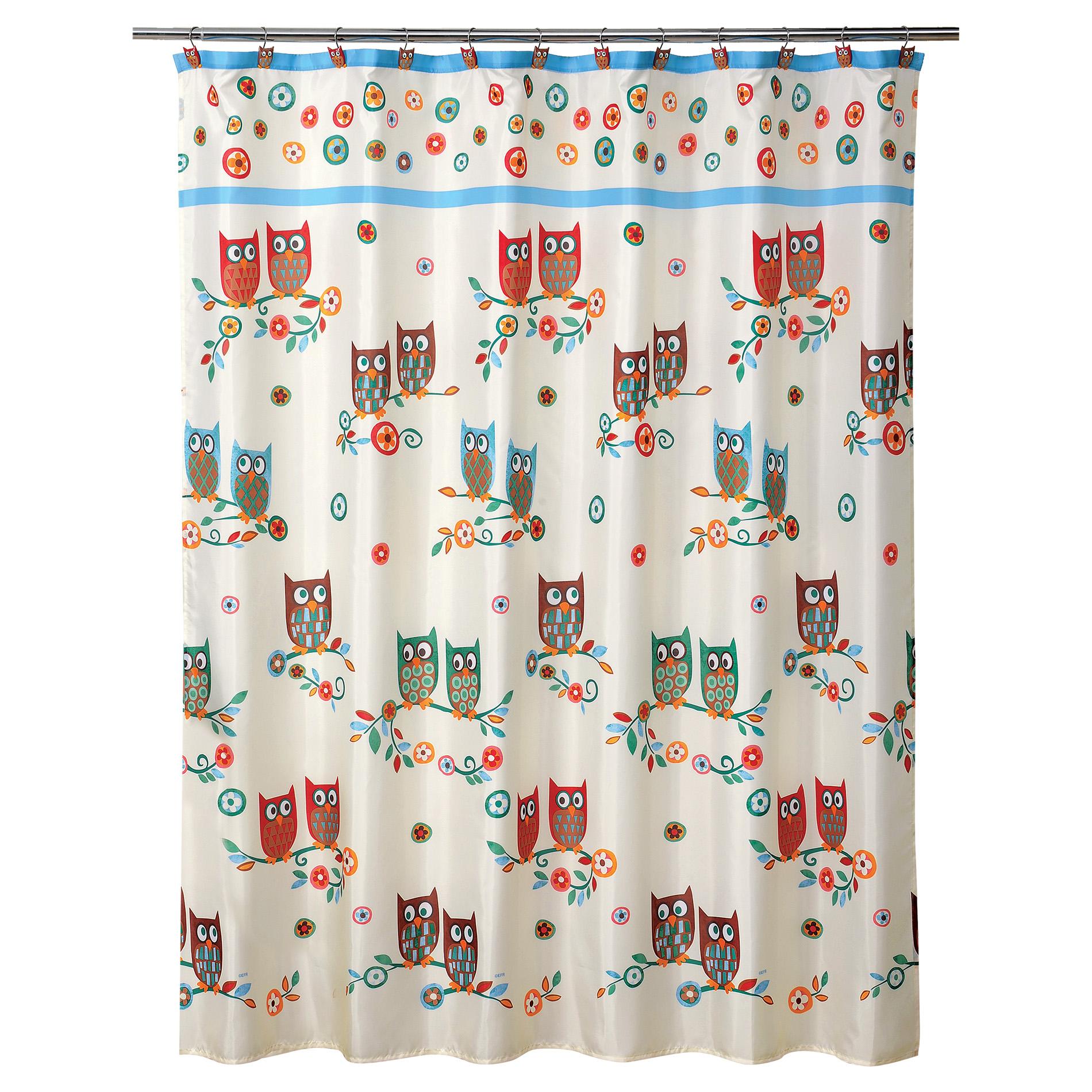 Colormate Owl Garden Shower Curtain Shop Your Way Online Shopping