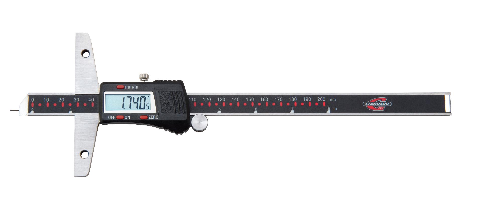 6 IN/150 MM Electronic Depth Caliper with Steel Tip